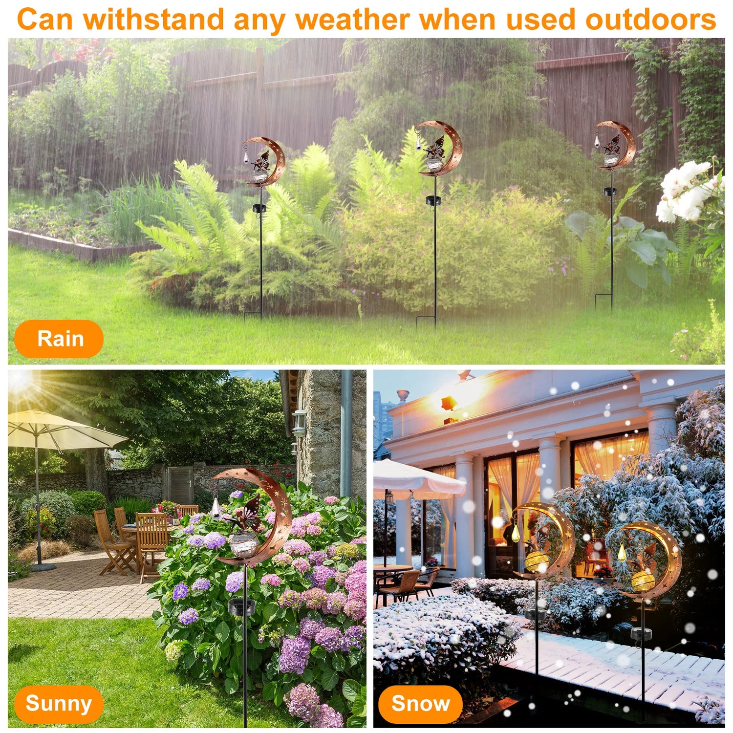 Fairy Moon Solar Light Lawn Outdoor Ornament Creative Decorative Iron Hollow Crack Ball Lamp Angle Art Led Yard Decor